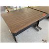 Image 2 : 2 Desks w/ Metal Base & 2 Wooden Chairs