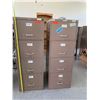 Image 1 : 2 Vertical Metal File Cabinets (Brown)