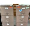 Image 3 : 2 Vertical Metal File Cabinets (Brown)