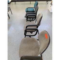 Qty 4 Misc. Upholstered Reception Chairs