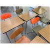 Image 2 : Qty 9 Desks w/ Attached Chairs
