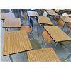 Image 2 : Large Lot of Desks w/ Attached Chairs