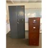 Image 1 : Tall Metal Cabinet & 4-Drawer File Cabinet (latch not working properly on tall cabinet)