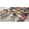 Image 1 : Qty 14 Chairs w/ Attached Desks & Freestanding Desks/Chairs (STUDENT CNTR)