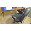 Image 2 : Wood-Top Metal Desk w/ Rolling Chair
