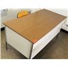 Image 1 : Wood and Metal Desk w/ Rolling Chair