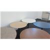 Image 14 : 11 Rounds Tables Used in Cafeteria Various Sizes (Music Room)