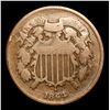 Image 2 : 1864 . . Two Cent Piece 2c Grades f+