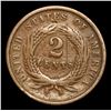 Image 3 : 1864 . . Two Cent Piece 2c Grades f+