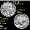 Image 1 : 1914-p . . Buffalo Nickel 5c Grades vf, very fine