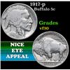 Image 1 : 1917-p . . Buffalo Nickel 5c Grades vf++