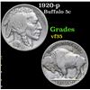 Image 1 : 1920-p . . Buffalo Nickel 5c Grades vf++
