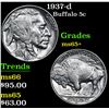 Image 1 : 1937-d . . Buffalo Nickel 5c Grades GEM+ Unc