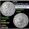 Image 1 : 1834 . . Capped Bust Half Dollar 50c Grades vf++