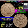 Image 1 : 1810 . . Classic Head Large Cent 1c Grades vf, very fine