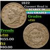 Image 1 : 1822 . . Coronet Head Large Cent 1c Grades vf, very fine