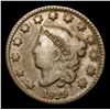 Image 2 : 1829 45¡ CCW Rotated Die Medium Letters Coronet Head Large Cent 1c Grades f+