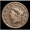 Image 2 : 1831 . . Coronet Head Large Cent 1c Grades vf+
