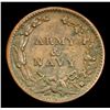 Image 3 : 1863 Army & Navy . . Civil War Token 1c Grades Choice AU