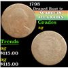 Image 1 : 1798 . . Draped Bust Large Cent 1c Grades ag