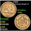 Image 1 : 1857 . . Flying Eagle Cent 1c Grades vf++