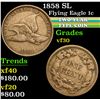 Image 1 : 1858 SL . . Flying Eagle Cent 1c Grades vf++