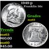 Image 1 : 1949-p . . Franklin Half Dollar 50c Grades Select Unc