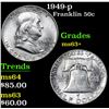 Image 1 : 1949-p . . Franklin Half Dollar 50c Grades Select+ Unc