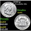 Image 1 : 1949-p . . Franklin Half Dollar 50c Grades Select Unc