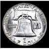 Image 3 : 1954-p . . Franklin Half Dollar 50c Grades Choice Unc