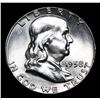 Image 2 : 1958-p . . Franklin Half Dollar 50c Grades Choice Unc