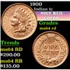 Image 1 : 1900 . . Indian Cent 1c Grades Choice Unc RD