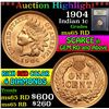 Image 1 : ***Auction Highlight*** 1904 . . Indian Cent 1c Graded GEM Unc RD By USCG (fc)