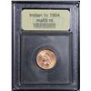 Image 2 : ***Auction Highlight*** 1904 . . Indian Cent 1c Graded GEM Unc RD By USCG (fc)