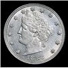Image 2 : 1883 n/c . . Liberty Nickel 5c Grades Choice+ Unc