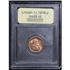 Image 2 : ***Auction Highlight*** 1916-p . . Lincoln Cent 1c Graded GEM+ Unc RD By USCG (fc)