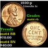 Image 1 : 1920-p . . Lincoln Cent 1c Grades Choice Unc RB
