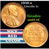 Image 1 : 1936-s . . Lincoln Cent 1c Grades Select Unc RD
