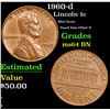 Image 1 : 1960-d Mint Error Small Date Filled '6' Lincoln Cent 1c Grades Choice Unc BN