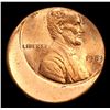 Image 2 : 1983-p Mint Error Sturck 60% off Center Lincoln Cent 1c Grades GEM Unc RD