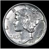 Image 2 : 1937-p . . Mercury Dime 10c Grades Choice+ Unc