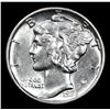 Image 2 : 1938-p . . Mercury Dime 10c Grades Choice Unc