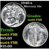 Image 1 : 1940-s . . Mercury Dime 10c Grades GEM FSB