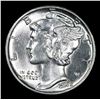 Image 2 : 1942-p . . Mercury Dime 10c Grades GEM Unc