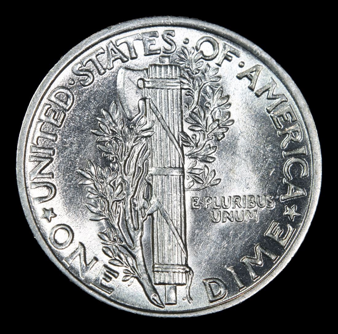 1943p . . Mercury Dime 10c Grades Choice+ Unc