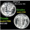 Image 1 : 1943-p . . Mercury Dime 10c Grades Choice Unc FSB