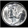 Image 2 : 1943-p . . Mercury Dime 10c Grades Choice Unc FSB