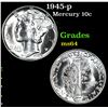 Image 1 : 1945-p . . Mercury Dime 10c Grades Choice Unc