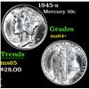 Image 1 : 1945-s . . Mercury Dime 10c Grades Choice+ Unc
