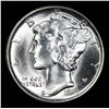 Image 2 : 1945-s . . Mercury Dime 10c Grades Choice+ Unc